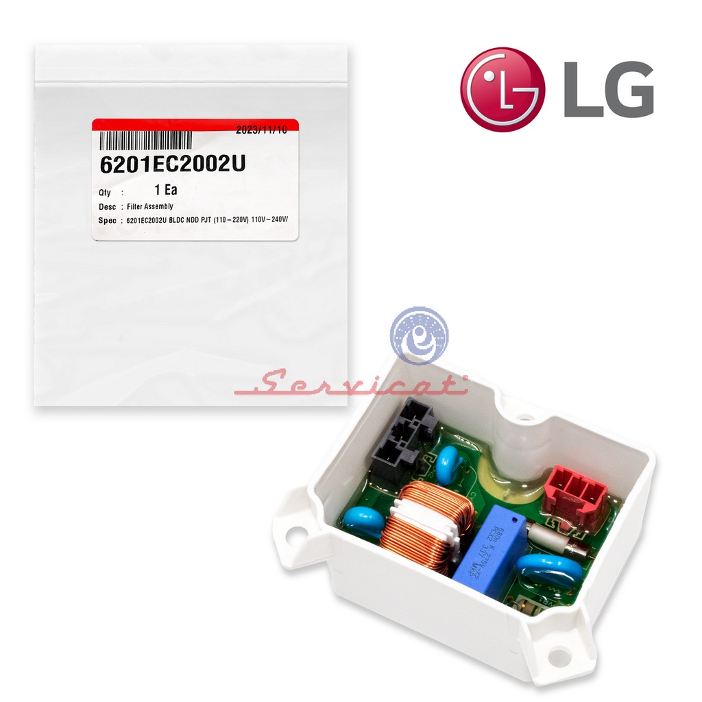 TARJETA ELECTRÓNICA FILTRO ORIGINAL LAVADORA LG INVERTER
