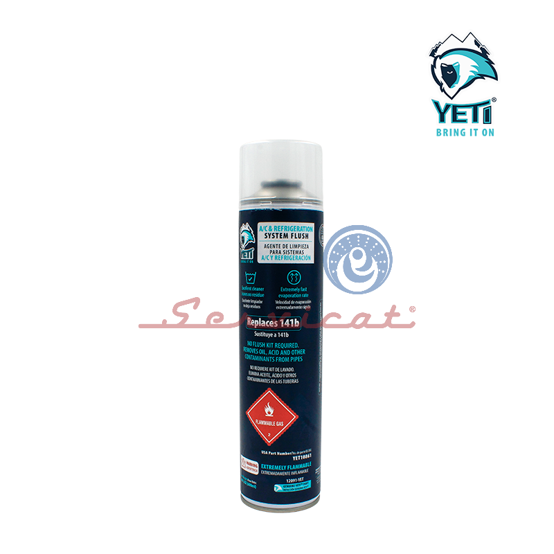 POTE DE GAS REFRIGERANTE DE LIMPIEZA R141B - 600ML ORIGINAL YETI REFRIGERADORA TODAS LAS MARCAS