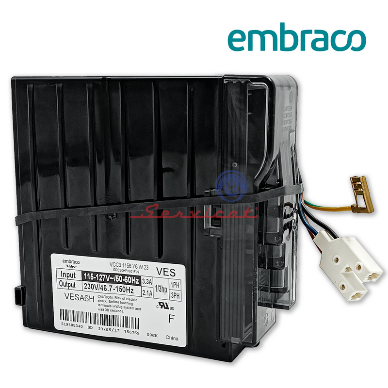 TARJETA ELECTRÓNICA DE POTENCIA 6 CONECTORES - 115V A 127V ORIGINAL REFRIGERADORA INDURAMA INVERTER