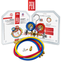 KIT DE MANÓMETROS ANALÓGICOS R1270 - R290 - R600A PEN REFRIGERADORA TODAS LAS MARCAS