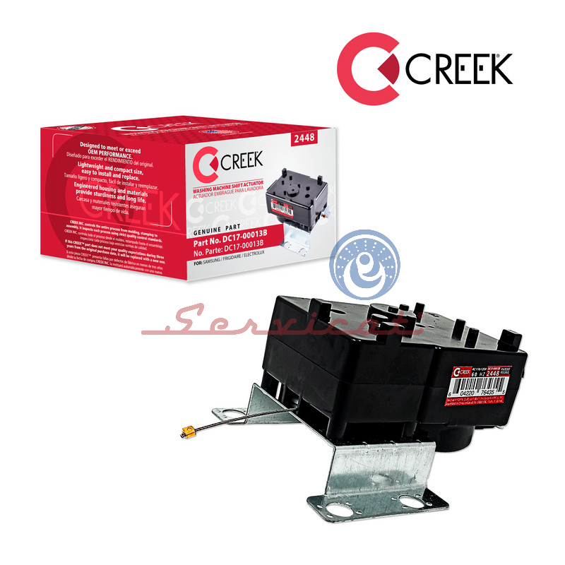 ACTUADOR ELÉCTRICO DE EMBRAGUE 2 PINES -  4W - 100 A 120V CREEK LAVADORA SAMSUNG - LG - FRIGIDAIRE - ELECTROLUX