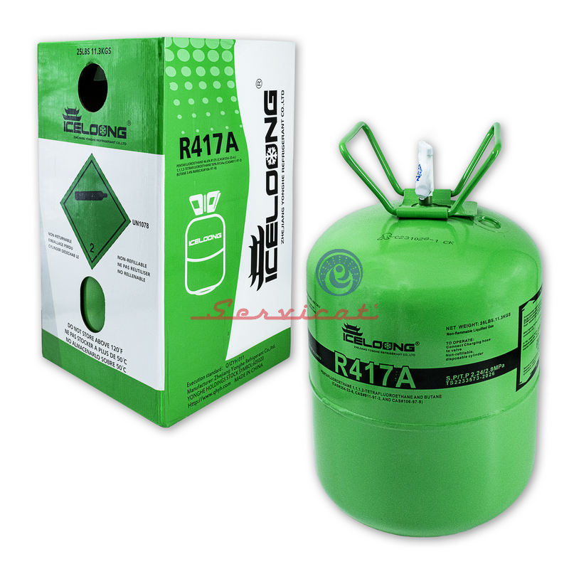 BOMBONA DE GAS REFRIGERANTE R417A - 11.3KG REFRIGERACIÓN COMERCIAL TODAS LAS MARCAS