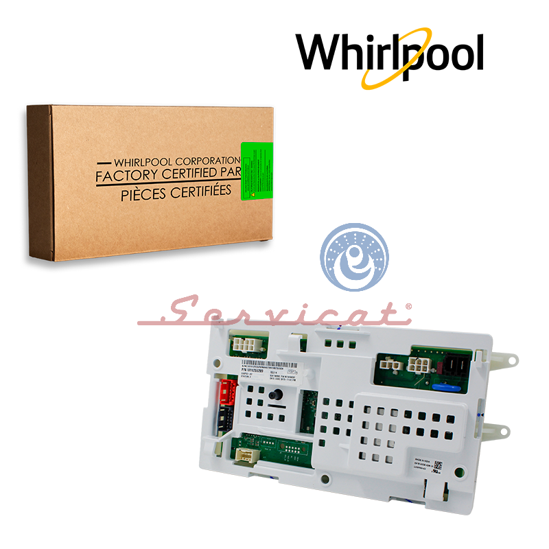 TARJETA ELECTRÓNICA DE CONTROL Y POTENCIA 7 CONECTORES-120V ORIGINAL LAVADORA WHIRLPOOL XPERT SYSTEM