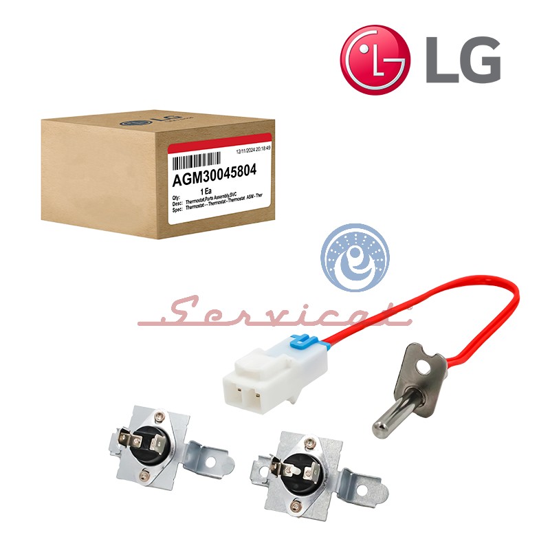 KIT DE TERMOSTATO - FUSIBLE TÉRMICO - TERMISTOR ORIGINAL SECADORA LG