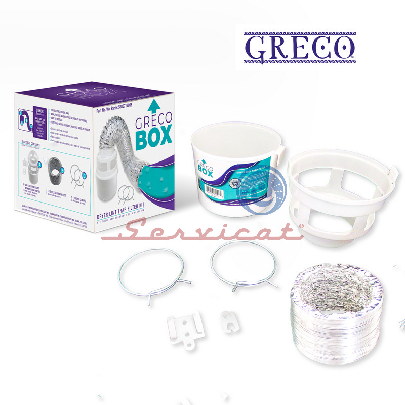 KIT FILTRO ATRAPA PELUSAS GRECO SECADORA TODAS LAS MARCAS