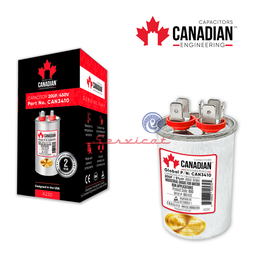 CAPACITOR DE MARCHA 20UF A 450VAC ORIGINAL CANADIAN AIRE ACONDICIONADO TODAS LAS MARCAS