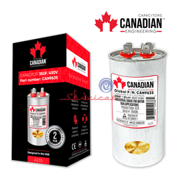 CAPACITOR DE MARCHA 35UF A 450VAC ORIGINAL CANADIAN AIRE ACONDICIONADO TODAS LAS MARCAS