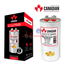 CAPACITOR DE MARCHA 80UF A 450VAC ORIGINAL CANADIAN AIRE ACONDICIONADO TODAS LAS MARCAS