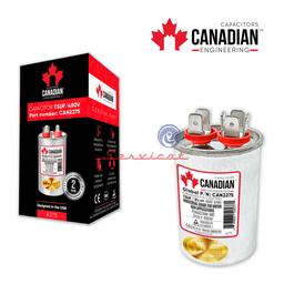 CAPACITOR DE MARCHA 7.5UF A 450VAC ORIGINAL CANADIAN AIRE ACONDICIONADO TODAS LAS MARCAS