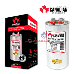 CAPACITOR DE MARCHA 70UF A 450VAC ORIGINAL CANADIAN AIRE ACONDICIONADO TODAS LAS MARCAS