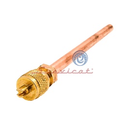 VÁLVULA DE CARGA 1/4'' X 10CM REFRIGERADORA TODAS LAS MARCAS