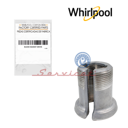 BOCÍN METÁLICO CON ROSCA PARA TUBO CENTRAL DE TINA ØINT: 3CM - ALT: 6CM ORIGINAL LAVADORA WHIRLPOOL