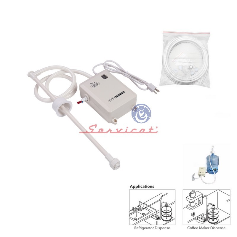 BOMBA DISPENSADORA DE AGUA EMBOTELLADA 115V-3.8LPM ICE MAKER REFRIGERADORA-CAFETERA TODAS LAS MARCAS