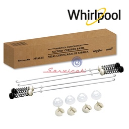 [3273] KIT BARRAS DE SUSPENSIÓN 60CM ORIGINAL LAVADORA WHIRLPOOL