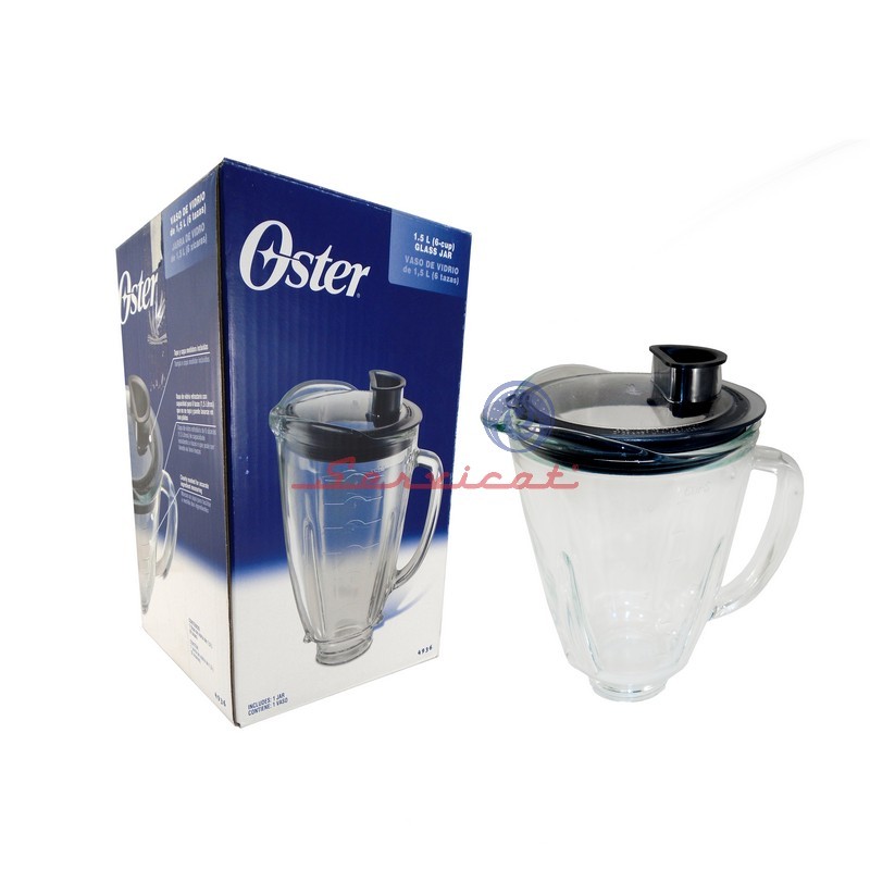 VASO DE VIDRIO CON TAPA 1.5 LITROS ORIGINAL LICUADORA OSTER