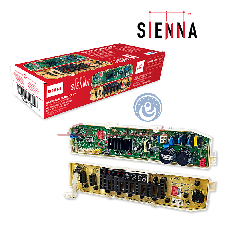 KIT DE TARJETAS ELECTRÓNICAS DE CONTROL Y POTENCIA 8 CONECTORES - 120V SIENNA LAVADORA LG INVERTER