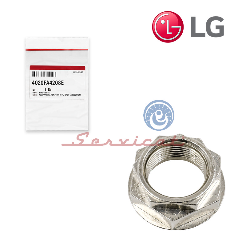 TUERCA DE TRANSMISIÓN 37MM - ØINT:2.5CM - ESP:1.7CM ORIGINAL LAVADORA LG INVERTER