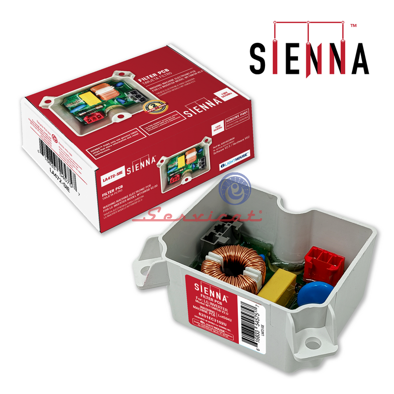 TARJETA ELECTRÓNICA FILTRO 2 CONECTORES - 110V SIENNA LAVADORA LG INVERTER
