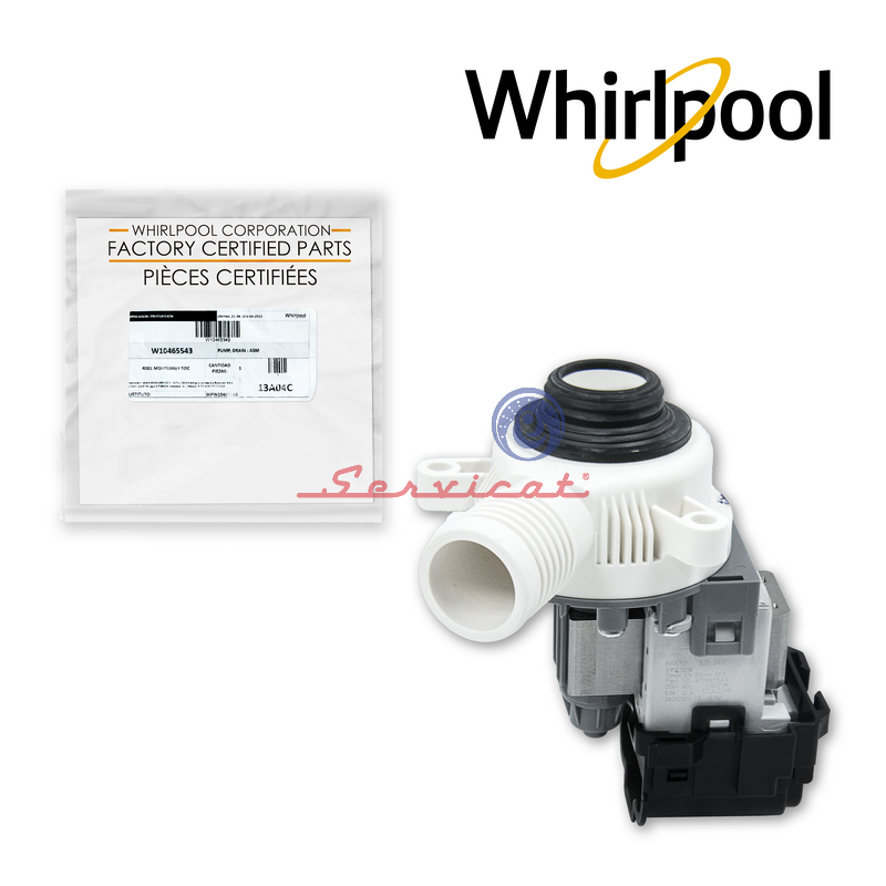 BOMBA DE AGUA 120V ORIGINAL LAVADORA WHIRLPOOL