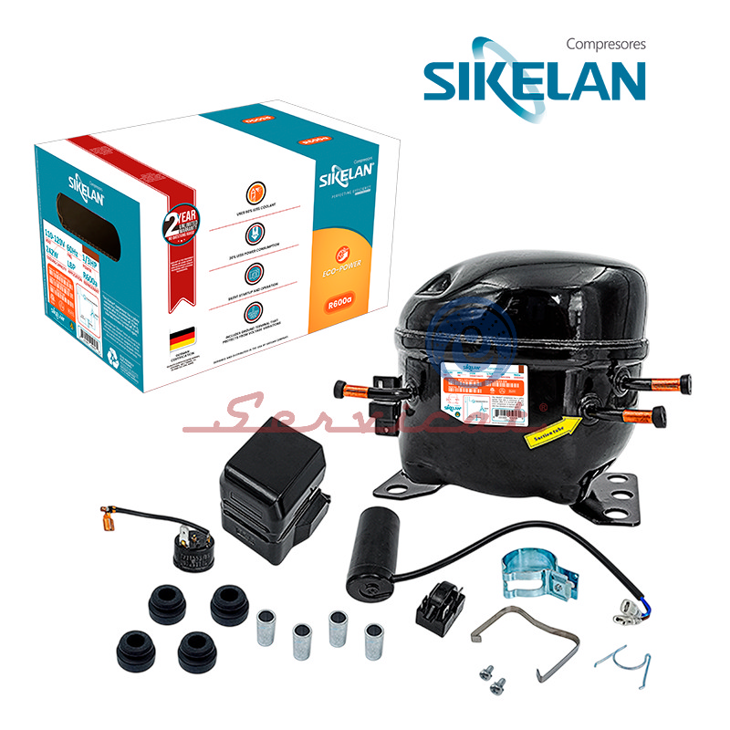 COMPRESOR 1/3HP - R600A - LBP ORIGINAL SIKELAN REFRIGERADORA TODAS LAS MARCAS