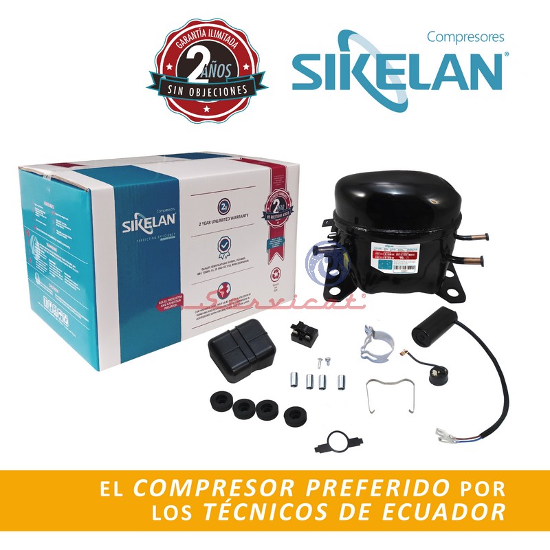 COMPRESOR 1/5HP - R134A - LBP SIKELAN REFRIGERADORA TODAS LAS MARCAS
