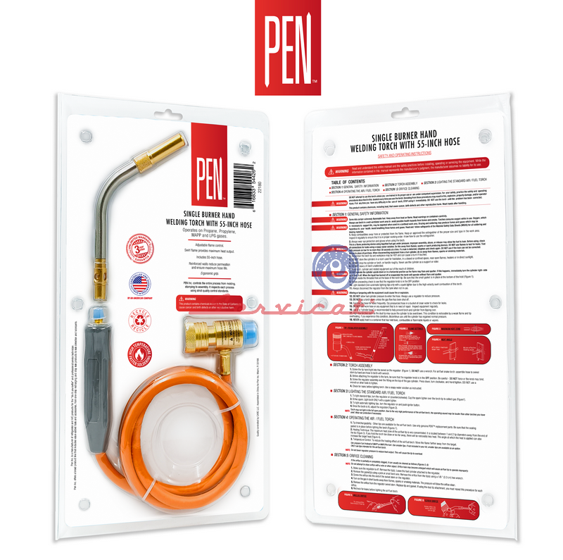 ANTORCHA DE SOLDADURA SIMPLE SIN ENCENDEDOR Y MANGUERA PEN POTE DE GAS MAPP TODAS LAS MARCAS