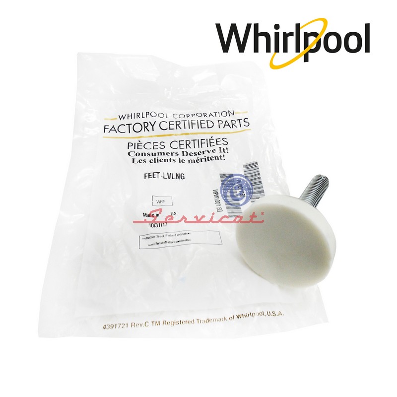 PATA NIVELADORA ORIGINAL LAVADORA WHIRLPOOL