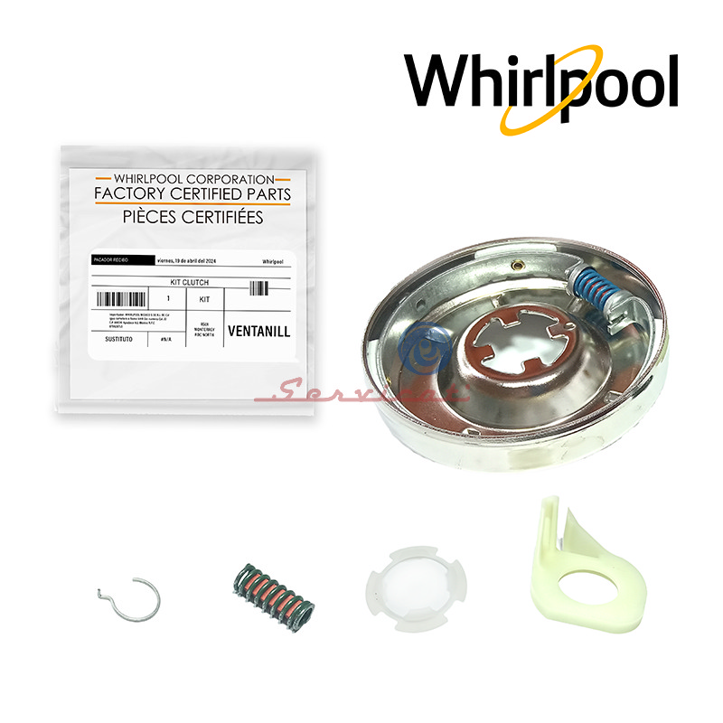 KIT COMPLETO DE REPARACIÓN DE EMBRAGUE DE TRANSMISIÓN ORIGINAL LAVADORA WHIRLPOOL