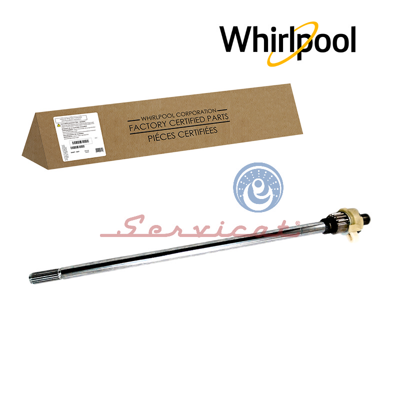 EJE METÁLICO DE AGITADOR 19 ESTRÍAS ORIGINAL LAVADORA WHIRLPOOL
