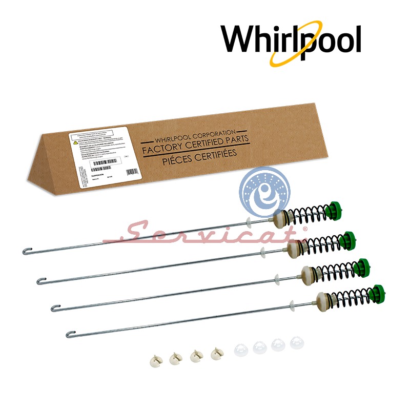 KIT BARRAS DE SUSPENSIÓN 58CM ORIGINAL LAVADORA WHIRLPOOL