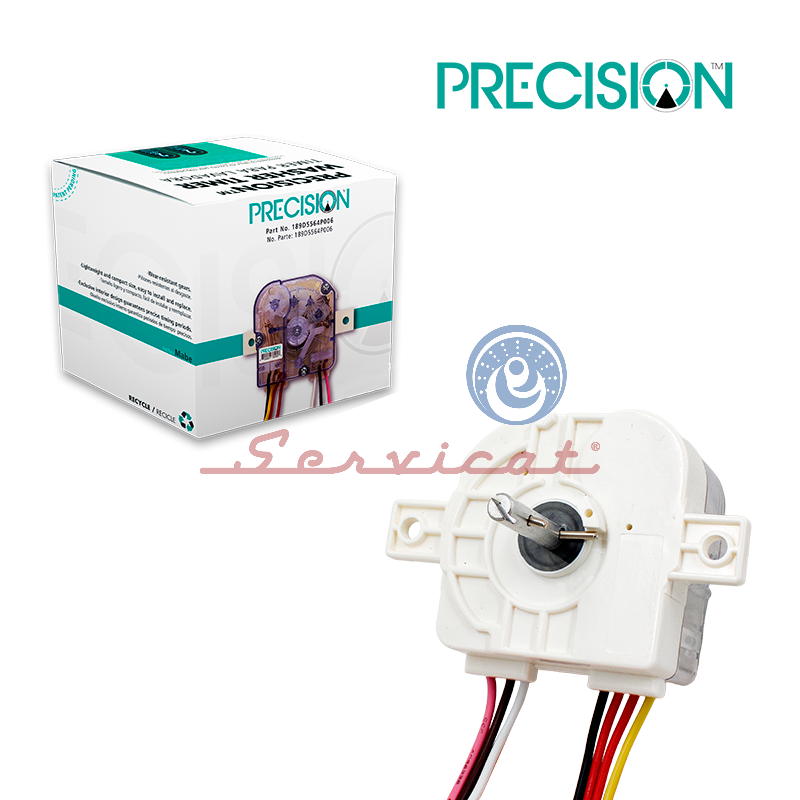 TIMER CUADRADO 7 CABLES - 2 SUJECIONES RECTAS PRECISION LAVADORA MABE