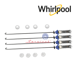 [2993] KIT BARRAS DE SUSPENSIÓN 67CM ORIGINAL LAVADORA WHIRLPOOL