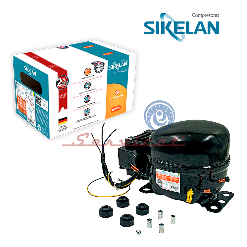 COMPRESOR INVERTER 1/10 A 1/5HP - R600A - LBP ORIGINAL SIKELAN REFRIGERADORA MABE-INDURAMA-SAMSUNG