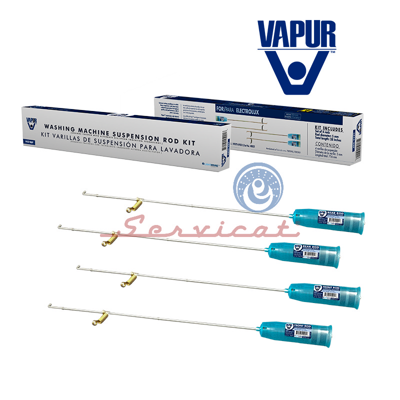 KIT BARRAS DE SUSPENSIÓN 72CM VAPUR LAVADORA ELECTROLUX