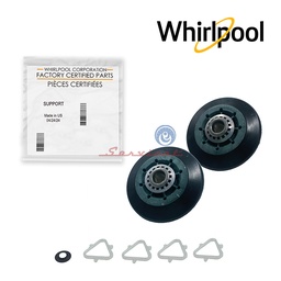 [416] KIT RUEDAS DE SOPORTE TAMBOR ØINT:1.2CM X ØEXT:8CM X ESP:2.5CM ORIGINAL SECADORA WHIRLPOOL