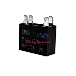 [3222] CAPACITOR DE MARCHA 2UF A 450VAC LAVADORA MABE