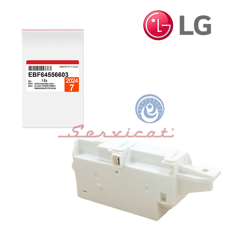 SEGURO DE PUERTA ELÉCTRICO 5 PINES - 16VDC LAVADORA LG