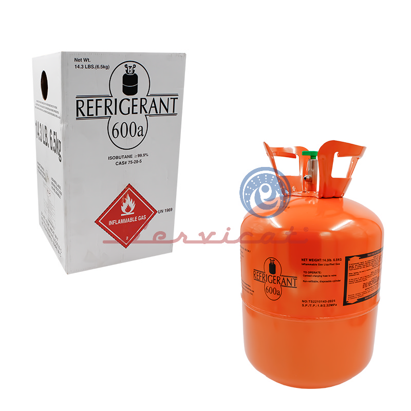 BOMBONA DE GAS REFRIGERANTE R600A - 6.5KG ORIGINAL REFRIGERADORA TODAS LAS MARCAS