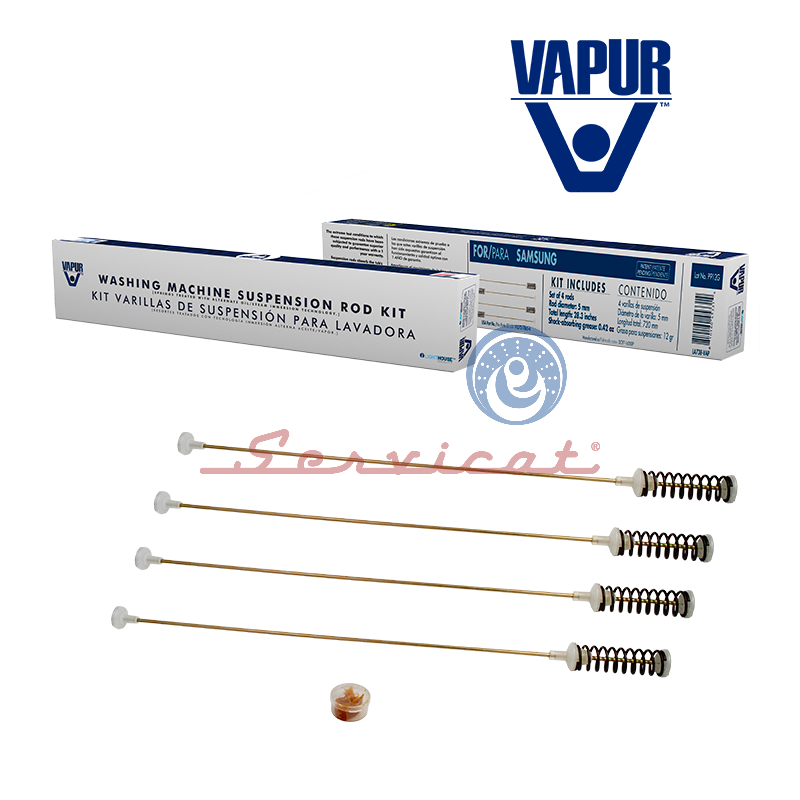 KIT BARRAS DE SUSPENSIÓN 72CM VAPUR LAVADORA SAMSUNG
