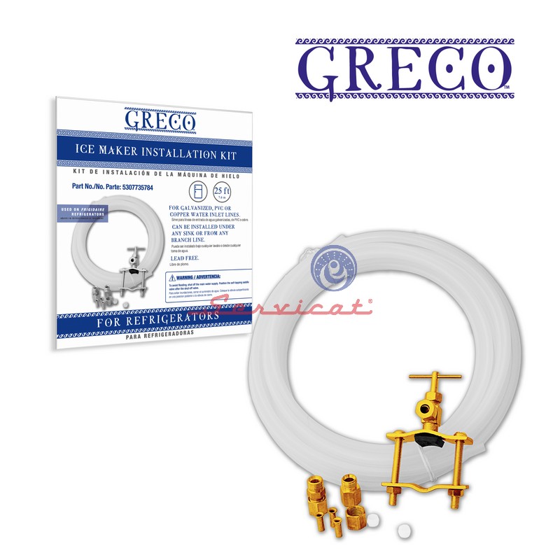 KIT INSTALACION FILTRO GRECO ICE MAKER REFRIGERADORA WHIRLPOOL