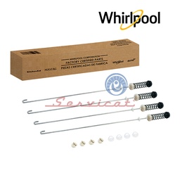 KIT BARRAS DE SUSPENSIÓN 60CM ORIGINAL LAVADORA WHIRLPOOL