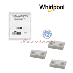 KIT DE DESLIZADORES RECTANGULARES 3.4CM X 1.7CM ORIGINAL LAVADORA WHIRLPOOL