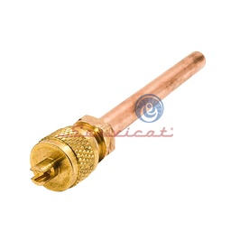 VÁLVULA DE CARGA 1/4'' X 7CM REFRIGERADORA TODAS LAS MARCAS