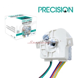 TIMER CUADRADO 6 CABLES - 2 SUJECIONES SESGADAS PRECISION LAVADORA FRIGIDAIRE-ELECTROLUX-INDURAMA