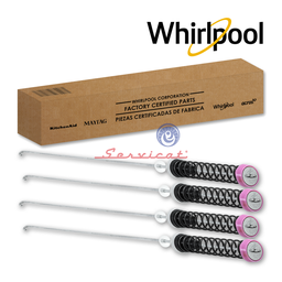 KIT BARRAS DE SUSPENSIÓN 59.5CM ORIGINAL LAVADORA WHIRLPOOL