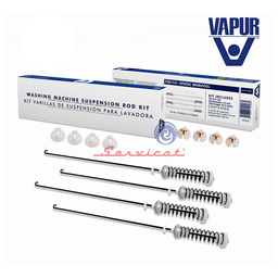 KIT BARRAS DE SUSPENSIÓN 65CM VAPUR LAVADORA WHIRLPOOL